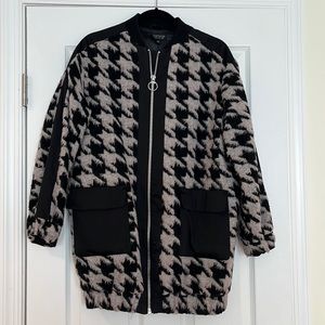 Topshop Houndstooth Coat